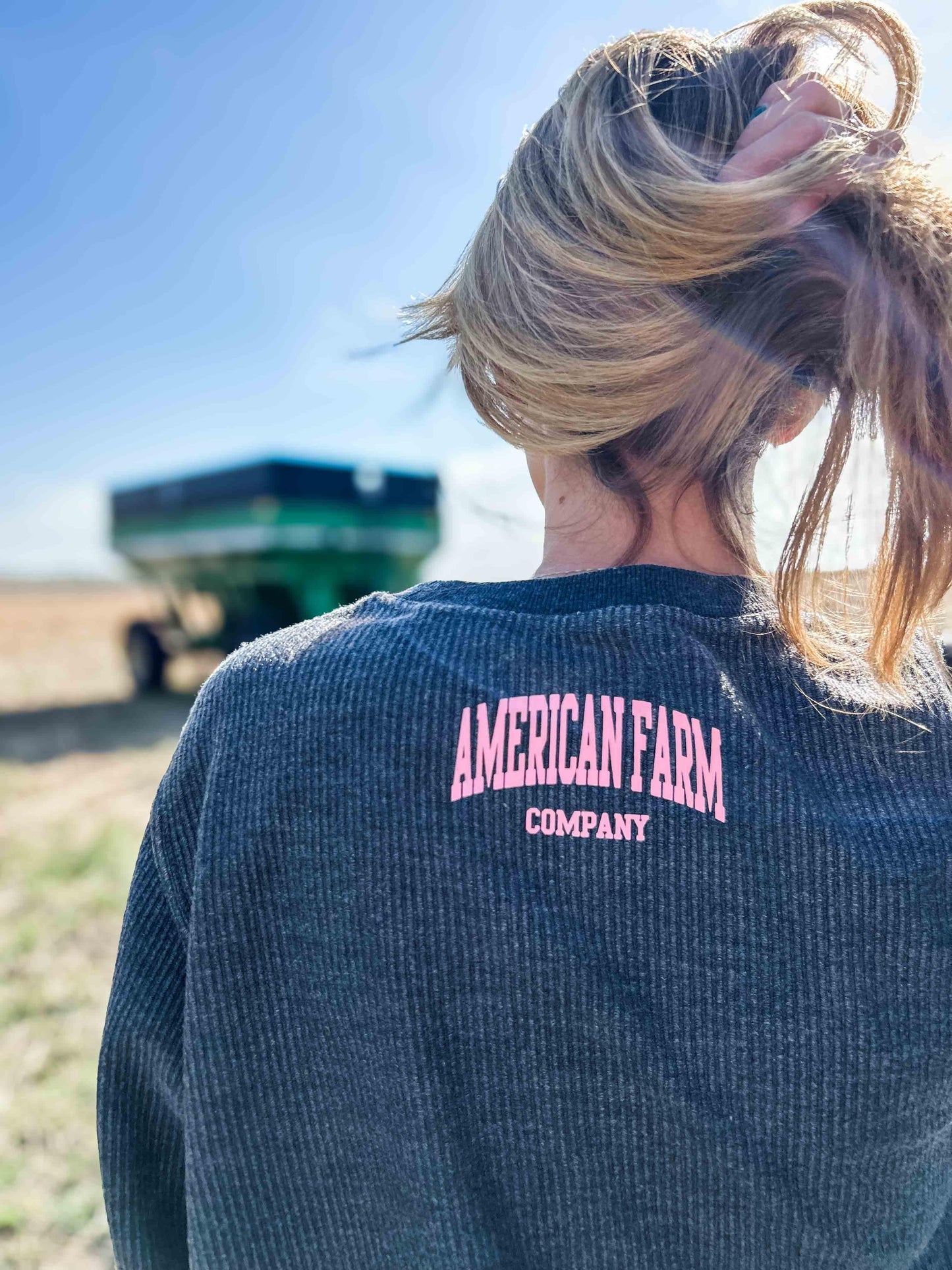 Tractors and Tanlines Ribbed Crewneck - American Farm Company