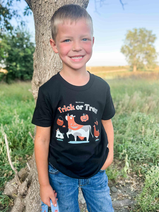 Trick or Treat Black Youth Tee - American Farm Company