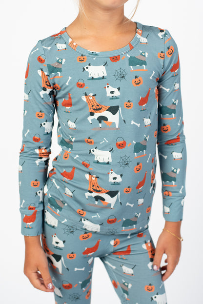 Trick or Treat Farm Animals Toddler/Youth Bamboo Pajama Set