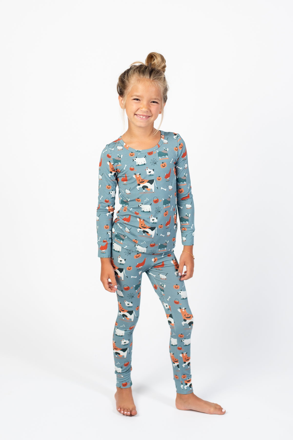 Trick or Treat Farm Animals Toddler/Youth Bamboo Pajama Set