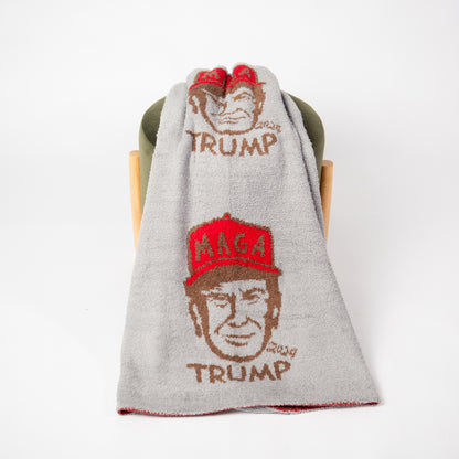 Limited Edition: TRUMP 'MAGA' Luxe Throw Blanket (Backorder 4/7)