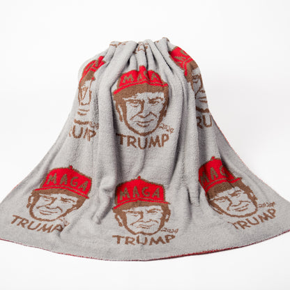 Limited Edition: TRUMP 'MAGA' Luxe Throw Blanket (Backorder 4/7)