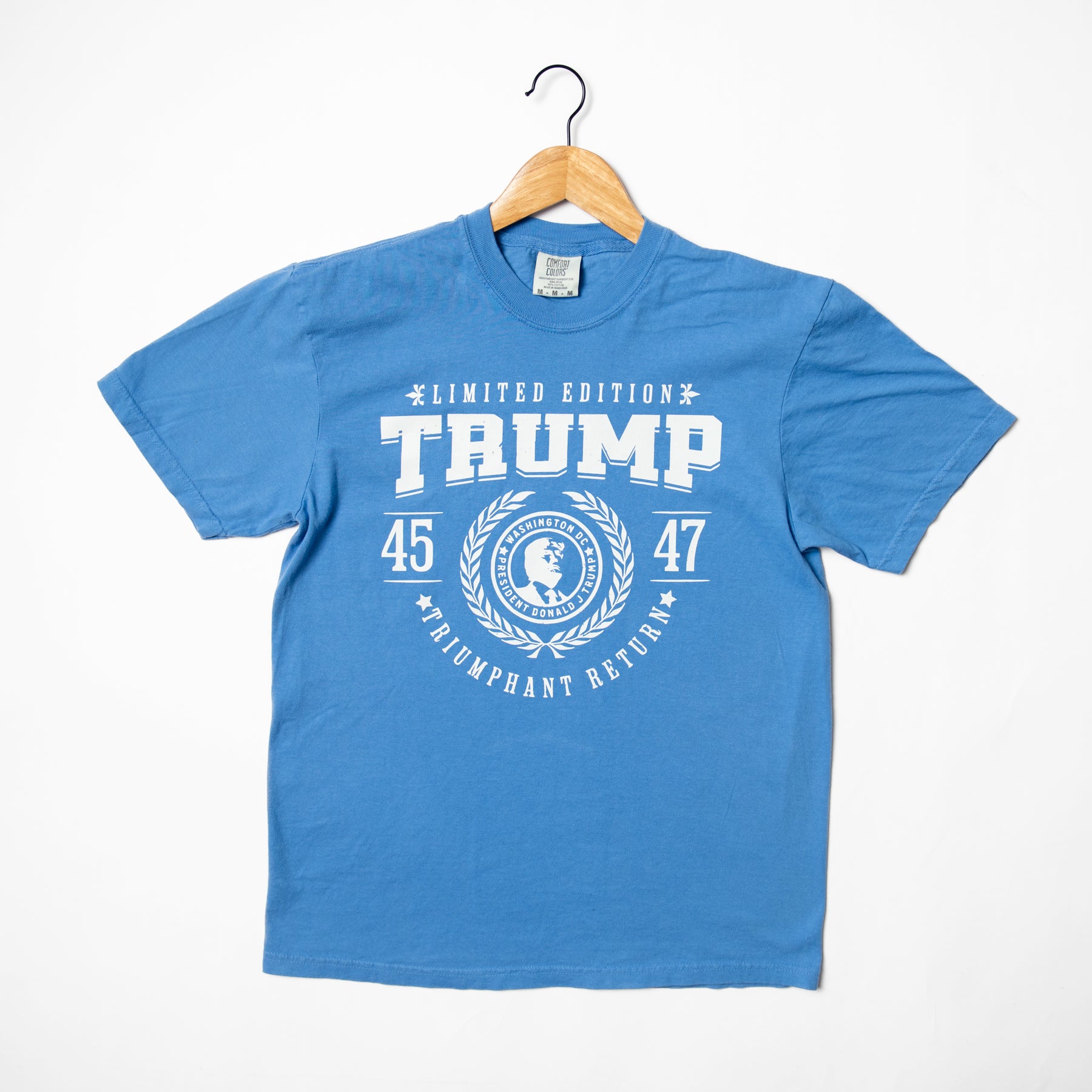 TRUMP 'Triumphant Return' Blue Tee - American Farm Company