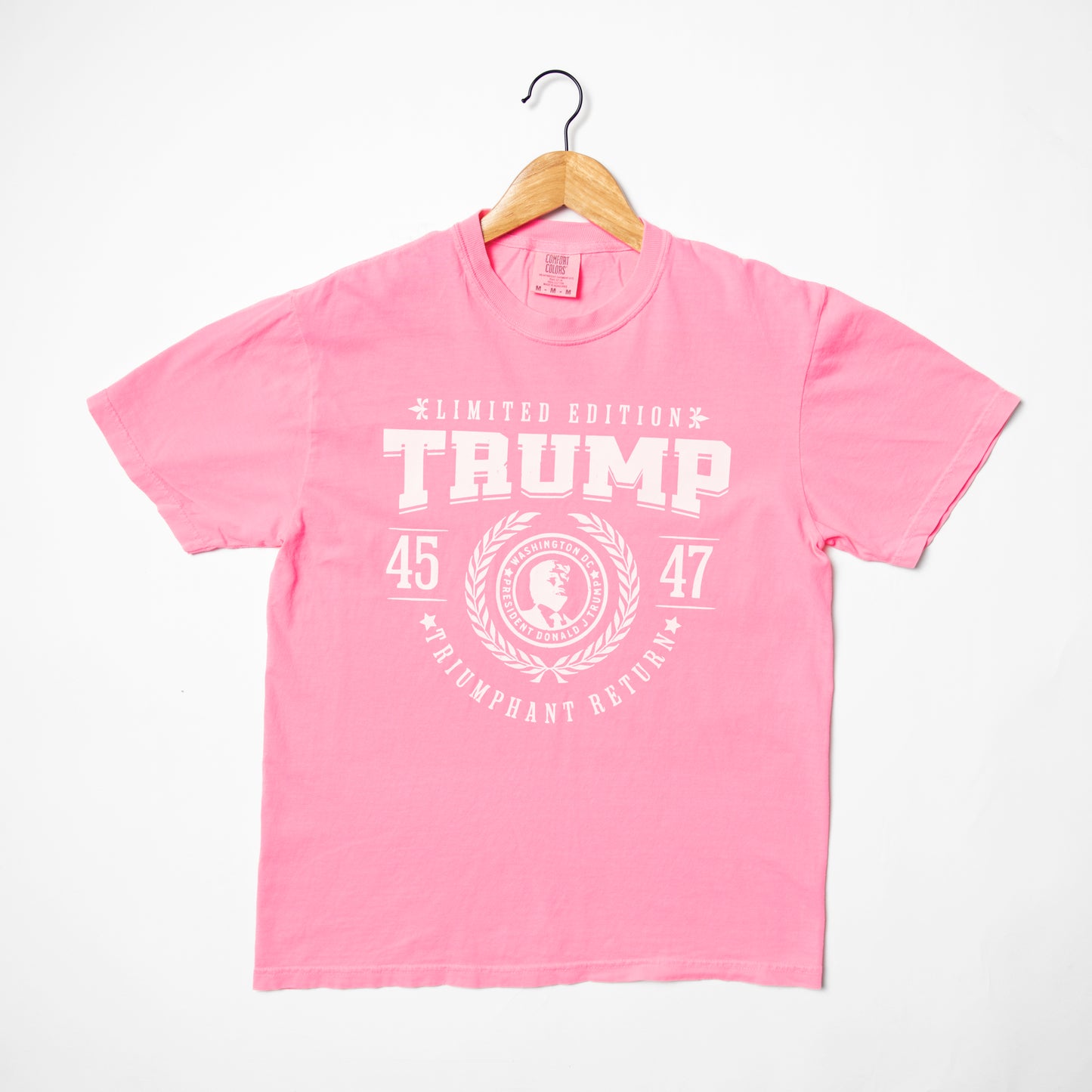 TRUMP 'Triumphant Return' Neon Pink Tee - American Farm Company