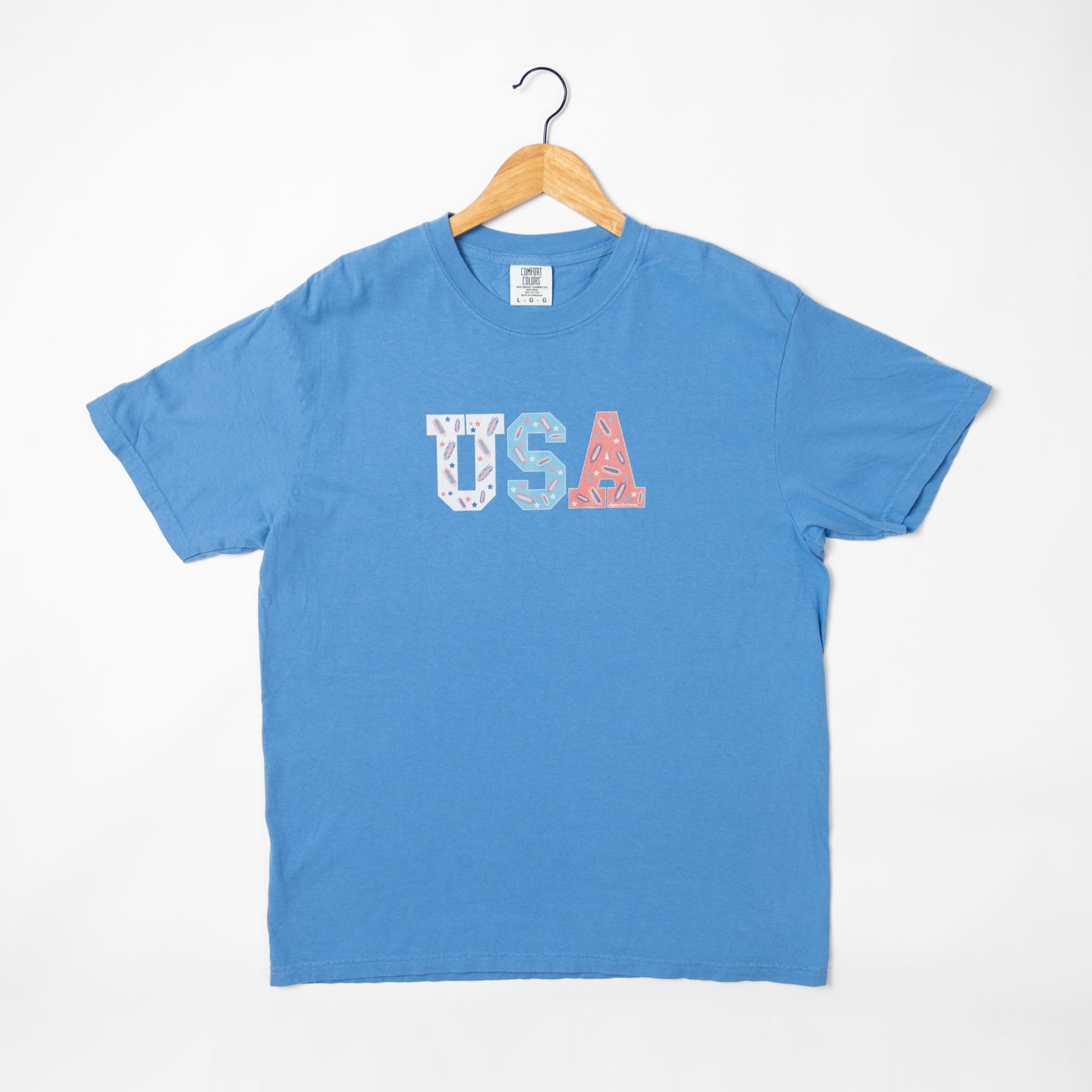 ‘USA’ Corn Blue Tee