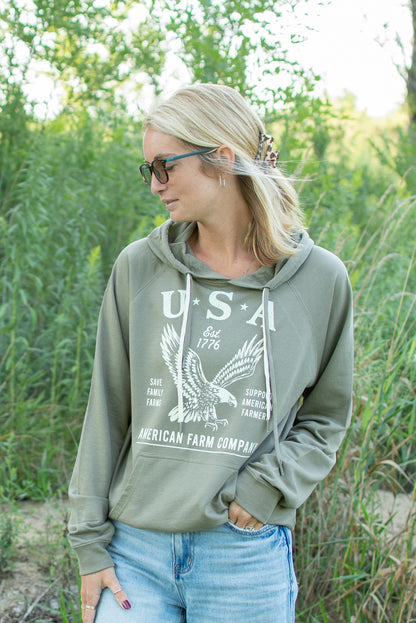 'USA' Eagle Adult Hoodie