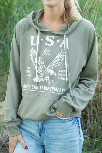 'USA' Eagle Adult Hoodie