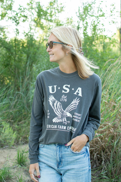 'USA' Eagle Adult Long Sleeve