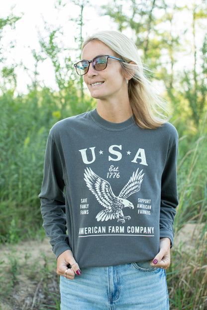 'USA' Eagle Adult Long Sleeve