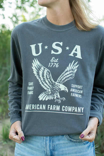 'USA' Eagle Adult Long Sleeve