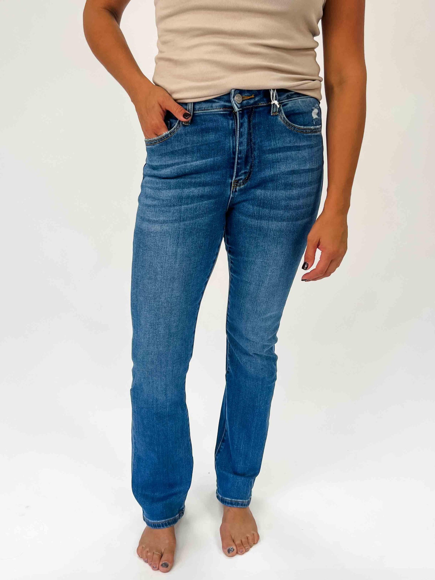 VERVET: SKYLAR High Rise Bootcut Jeans - American Farm Company