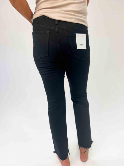 VERVET: JEANNE High Rise Crop Straight Jeans - American Farm Company