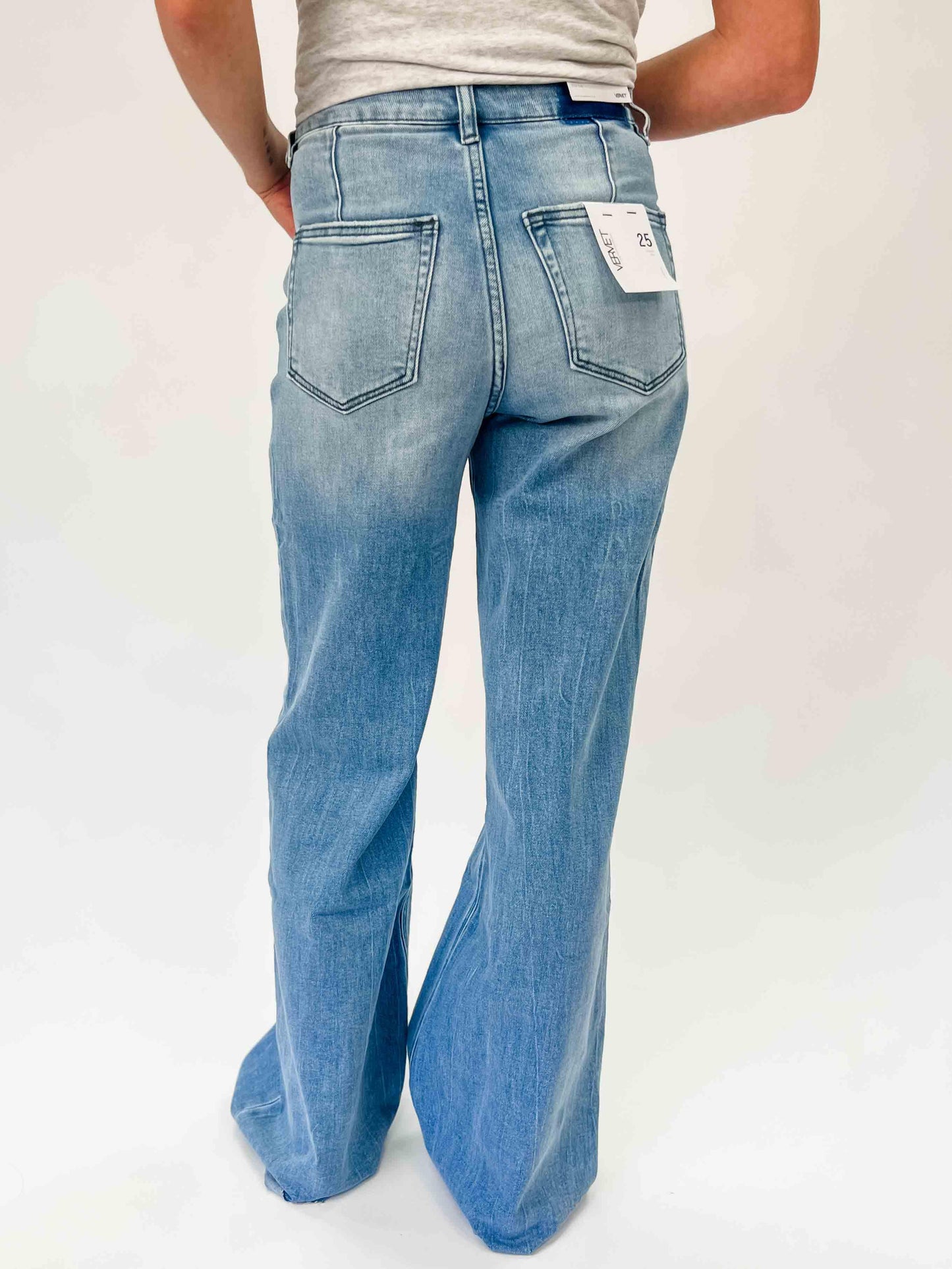 VERVET: OLIVIA Super High Rise Wide Leg Jeans - American Farm Company