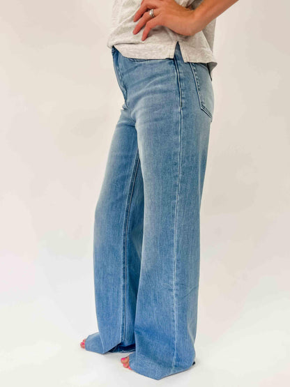 VERVET: OLIVIA Super High Rise Wide Leg Jeans - American Farm Company