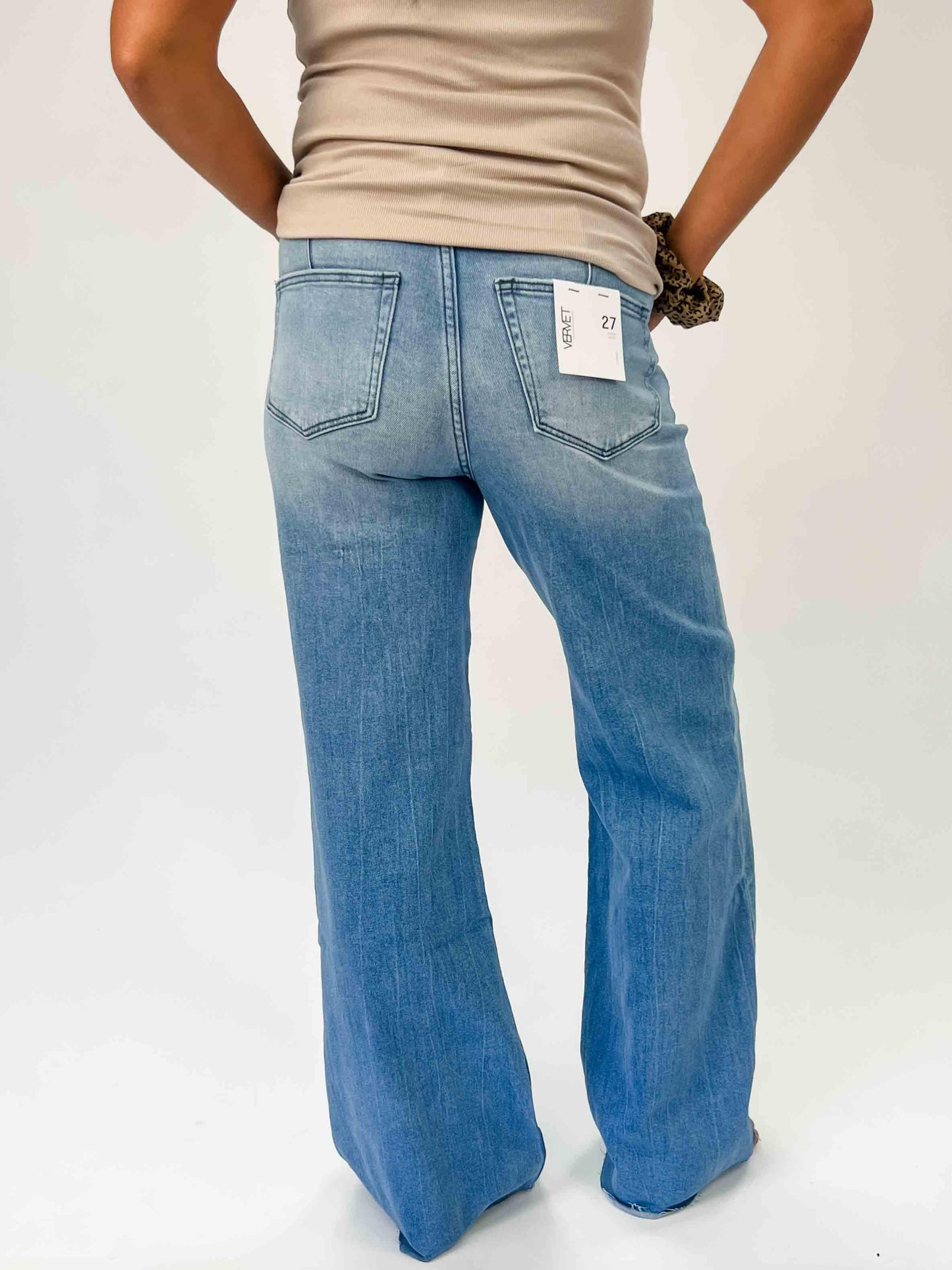 VERVET: OLIVIA Super High Rise Wide Leg Jeans - American Farm Company