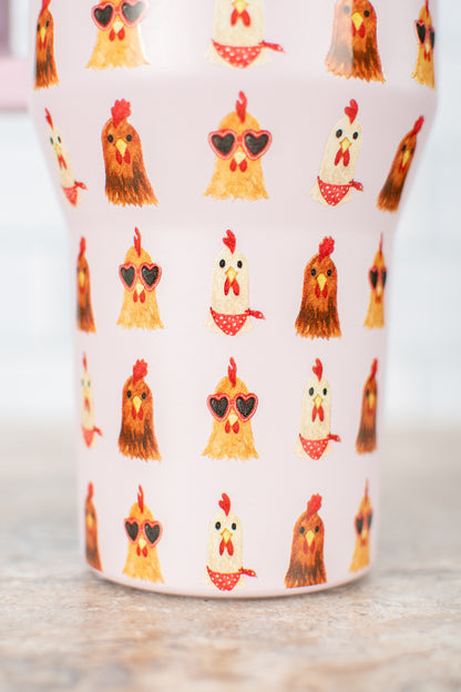 Valentine Chickens 40oz Water Tank Tumbler