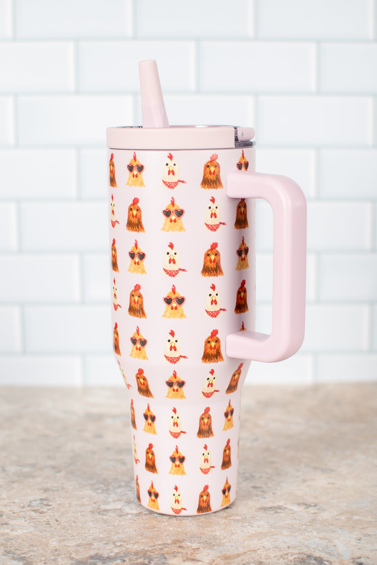 Valentine Chickens 40oz Water Tank Tumbler
