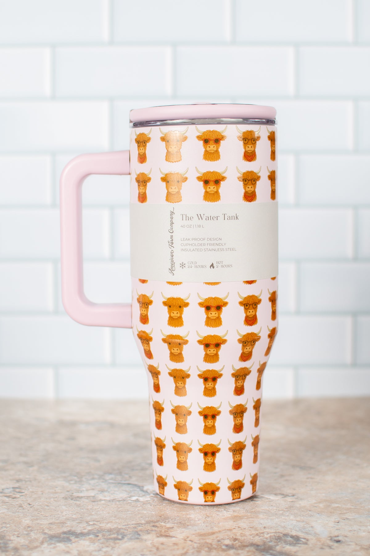 Valentine Highlands 40oz Water Tank Tumbler