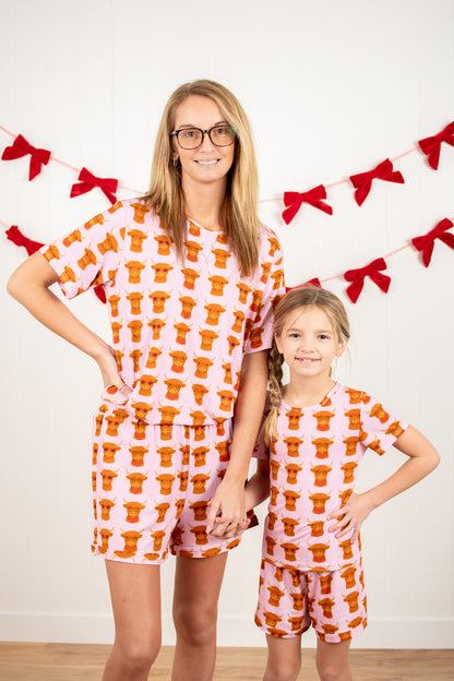 Valentine Highlands Adult Bamboo Pajama 2-Piece Set