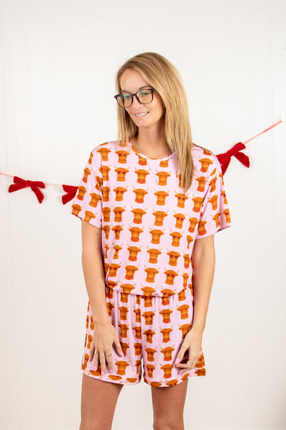 Valentine Highlands Adult Bamboo Pajama 2-Piece Set