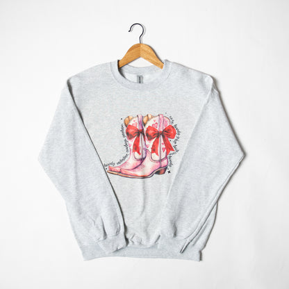 Valentines Boots Crewneck