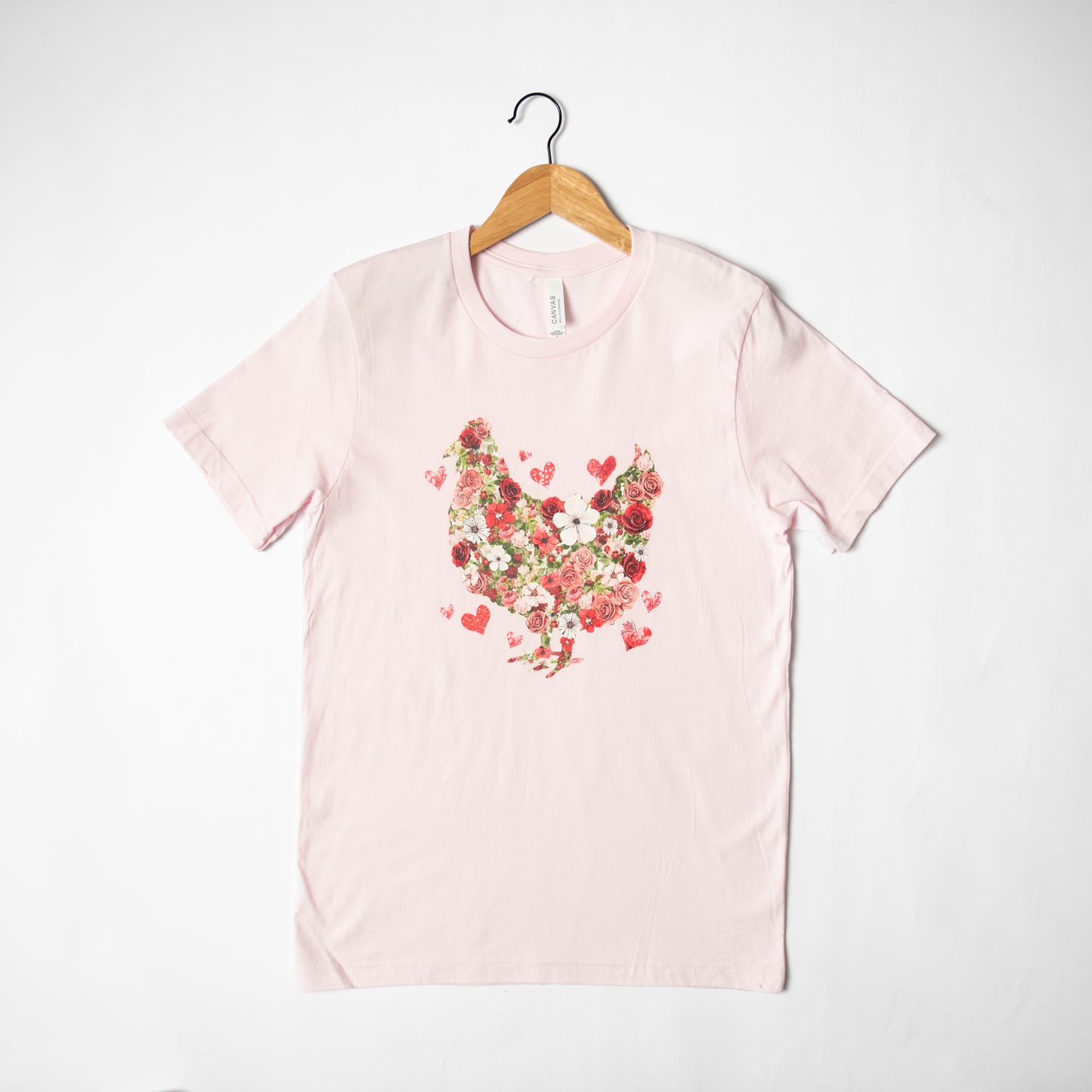 Valentines Floral Chicken Tee - American Farm Company