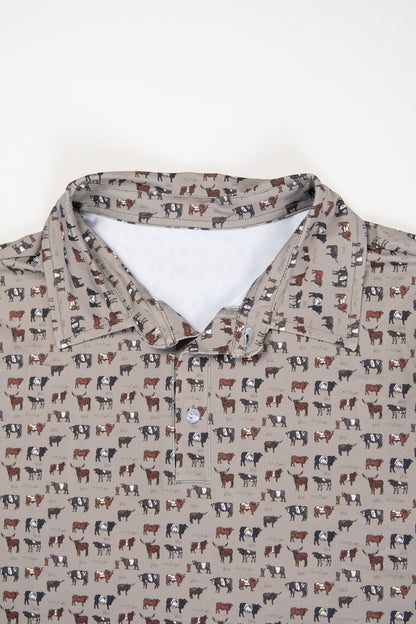 Vintage Cattle Adult Performance Polo
