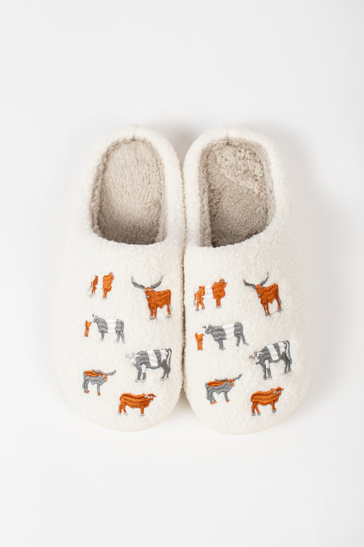 Vintage Cattle Adult Slippers