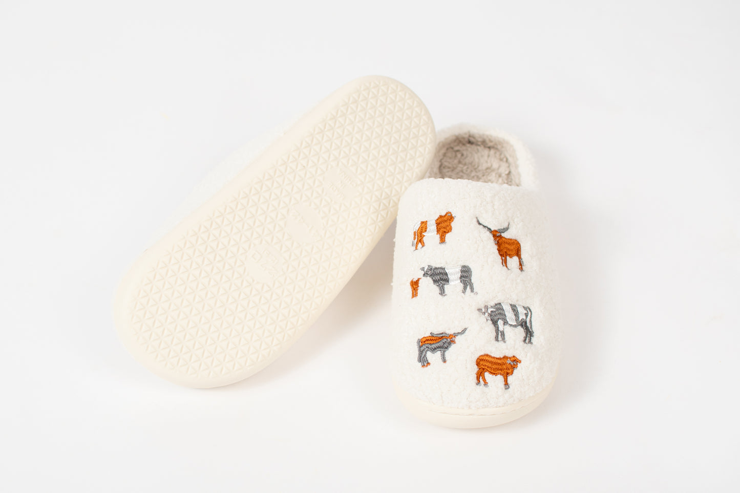 Vintage Cattle Adult Slippers