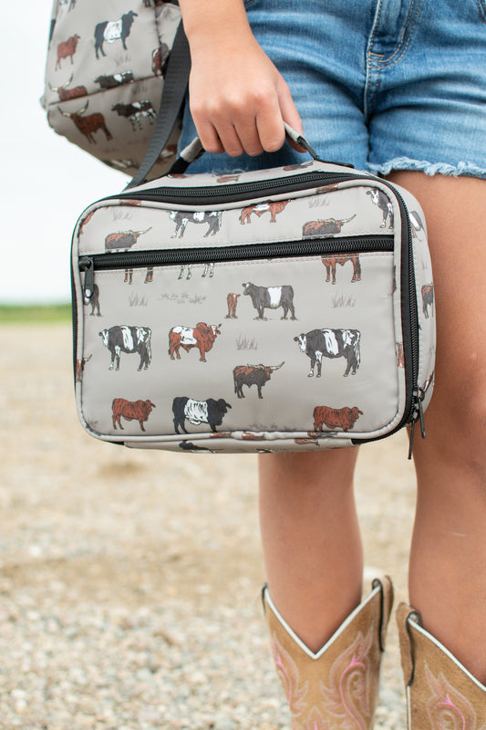Vintage Cattle Lunch Bag