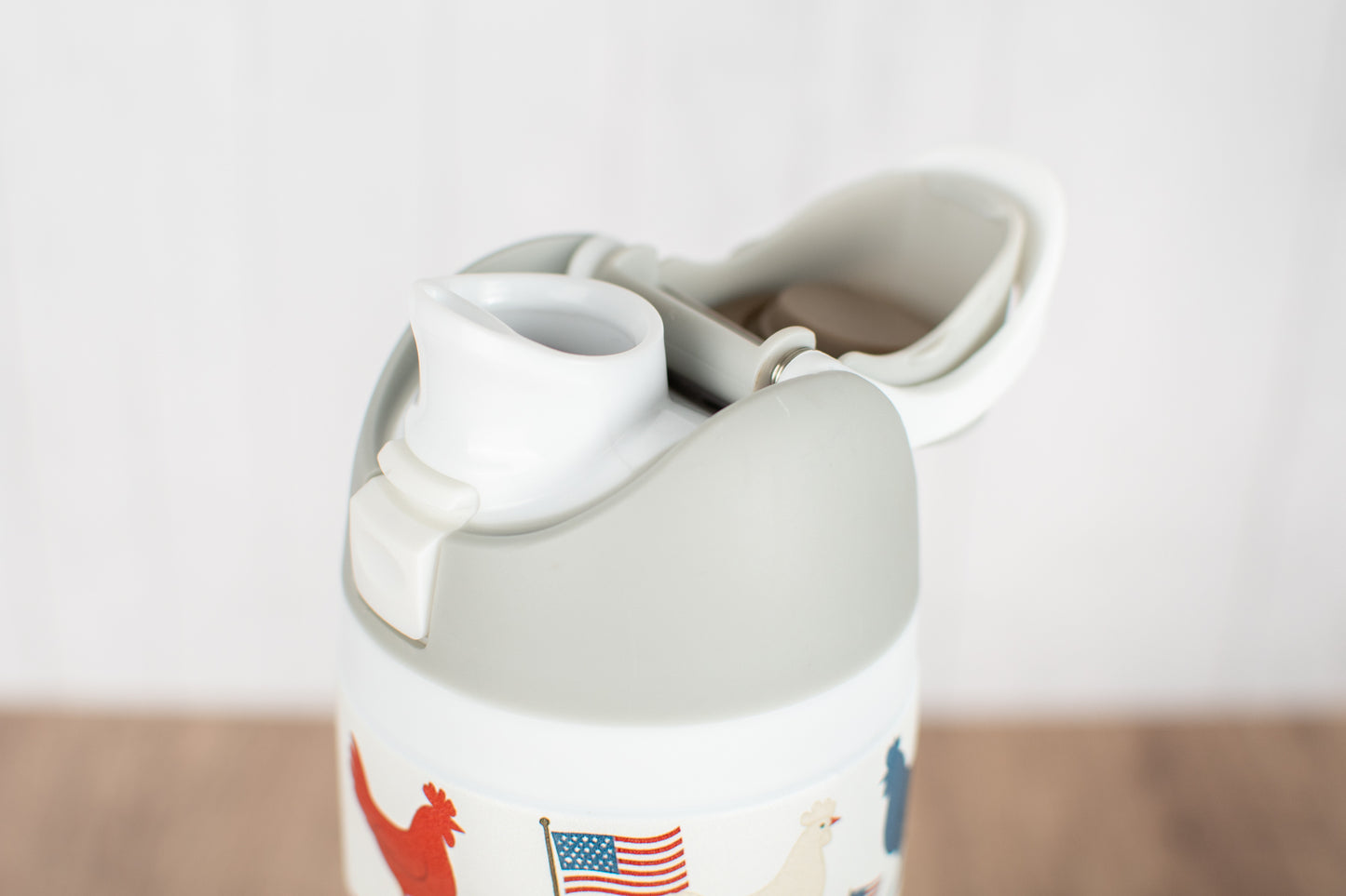 Vintage Chicken & Flags 24oz Skinny Silo Tumbler