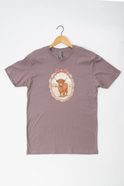 Vintage Framed Highland Cow Tee