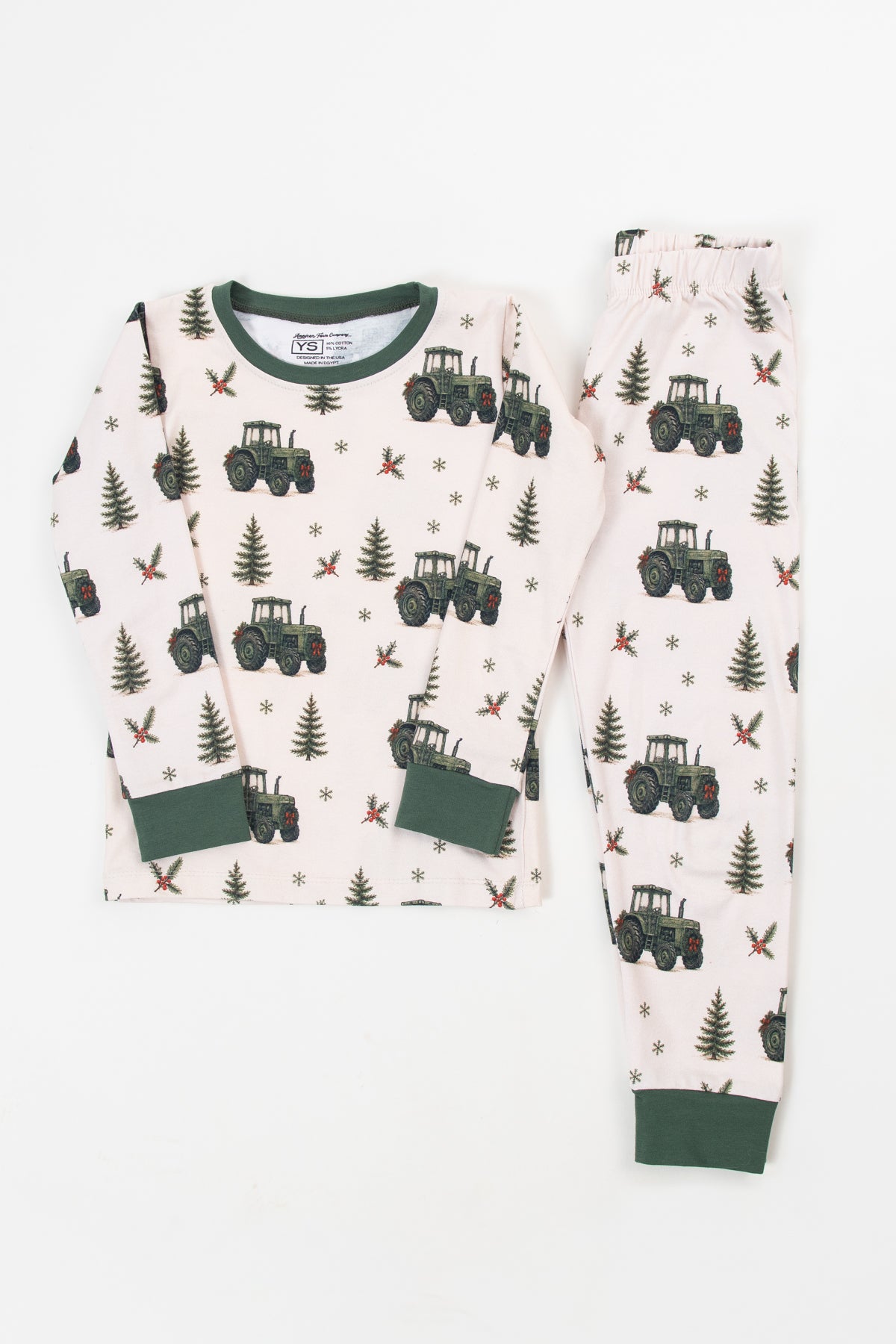 Vintage Green Tractor Christmas Toddler/Youth Pajama Pant Set *Preorder*
