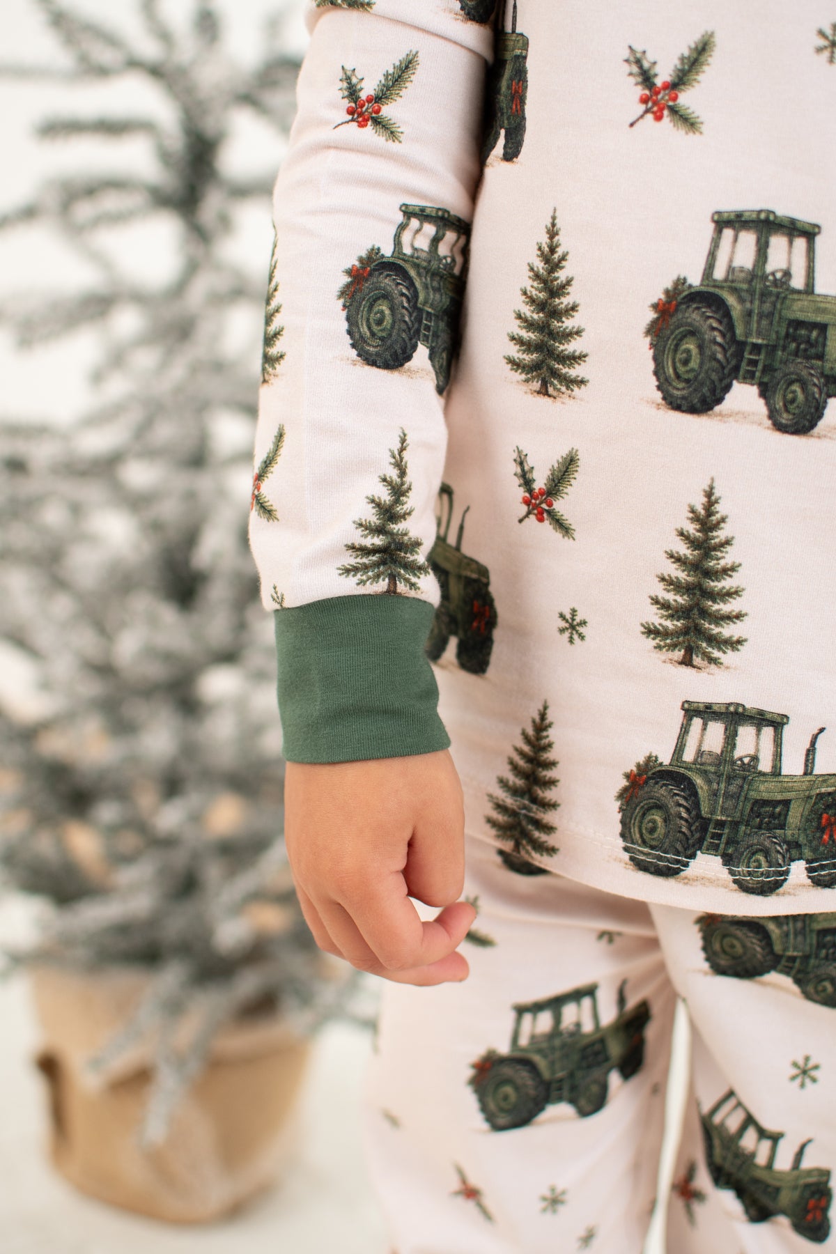 Vintage Green Tractor Christmas Toddler/Youth Pajama Pant Set *Preorder*