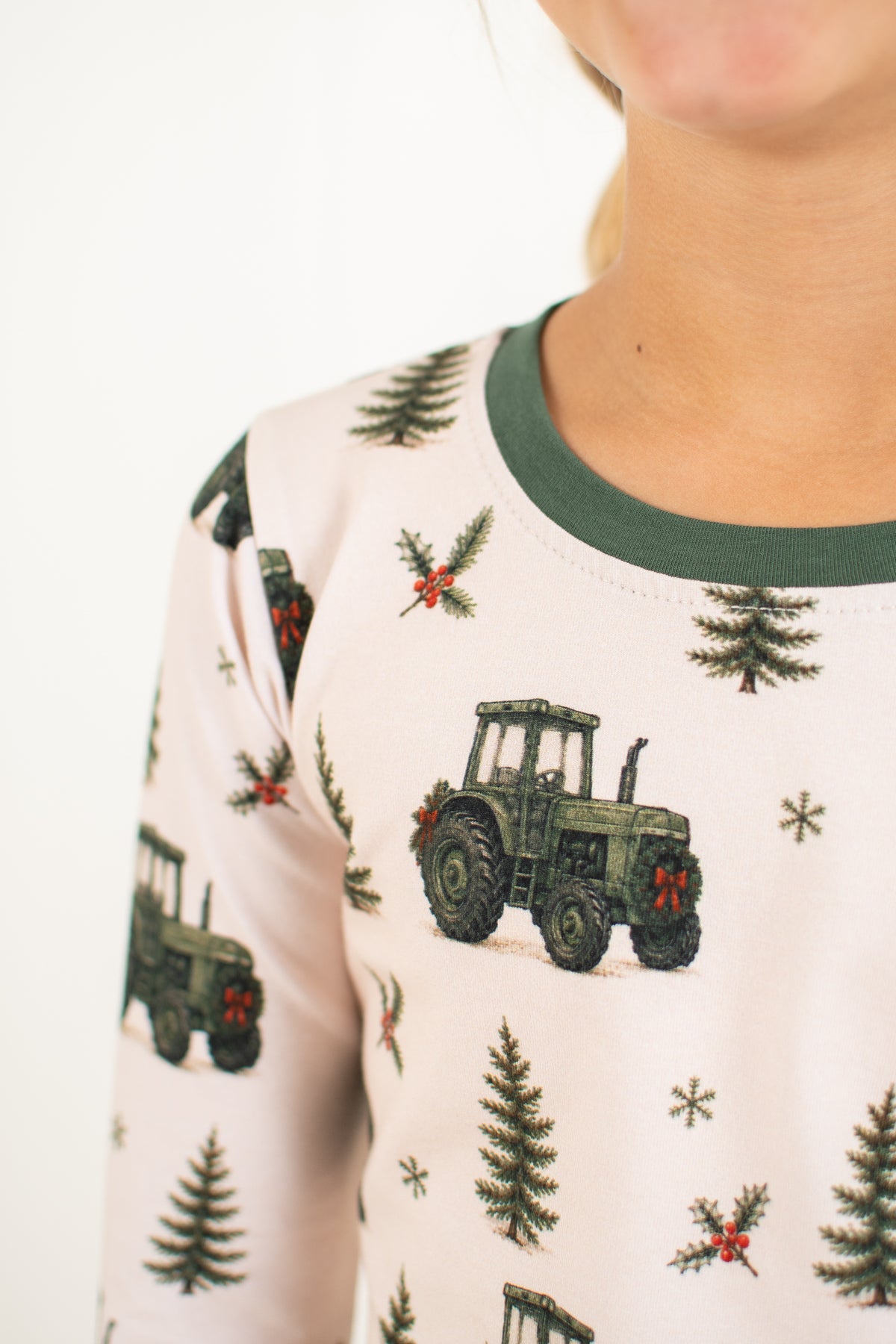 Vintage Green Tractor Christmas Toddler/Youth Pajama Pant Set *Preorder*