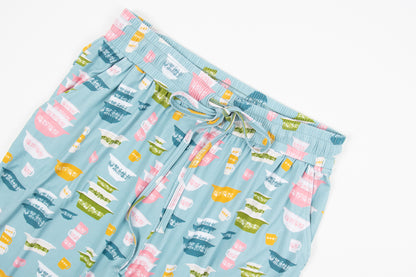 Vintage Kitchen Classic Prints Adult Bamboo Pajama Pants