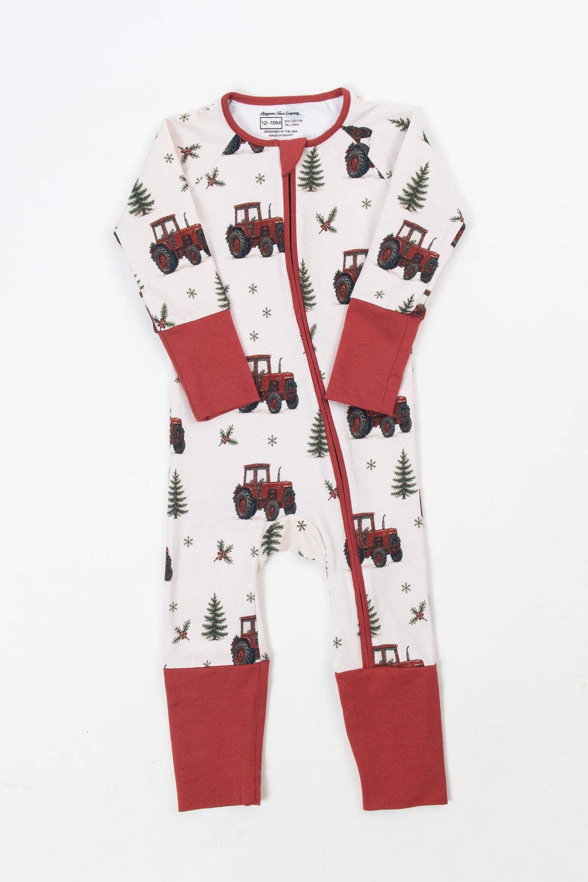 Vintage Red Tractor Christmas Baby Zippy *Preorder*