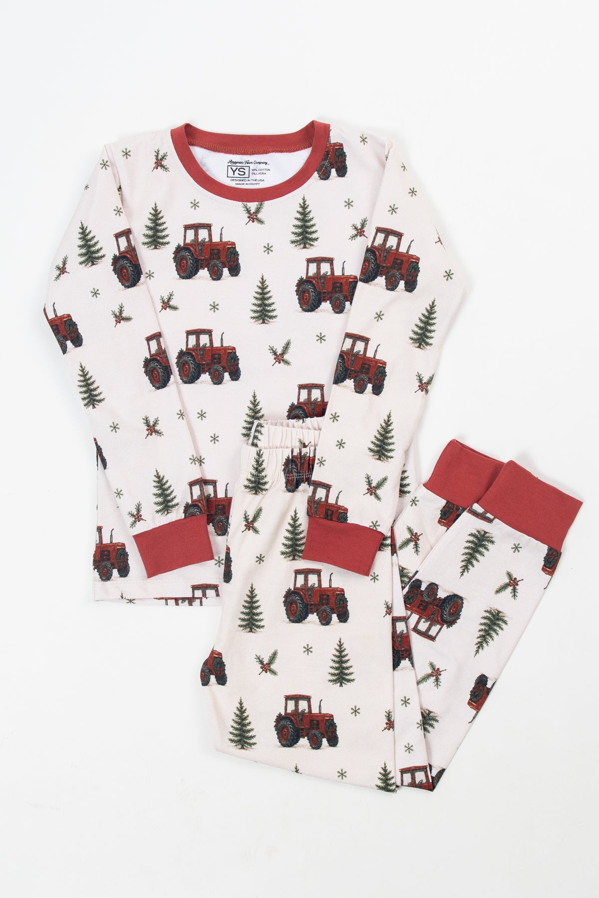 Vintage Red Tractor Christmas Toddler/Youth Pajama Pant Set *Preorder*