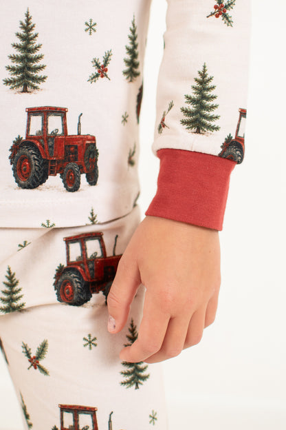 Vintage Red Tractor Christmas Toddler/Youth Pajama Pant Set *Preorder*