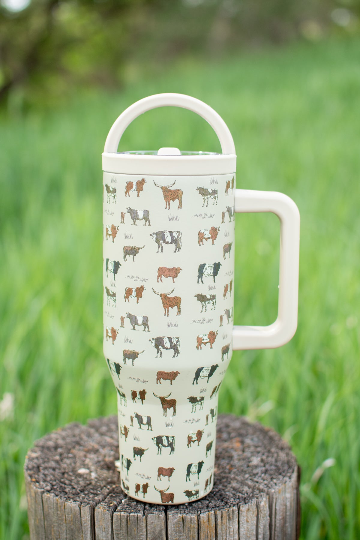 Vintage Cattle 40oz Water Tank Tumbler