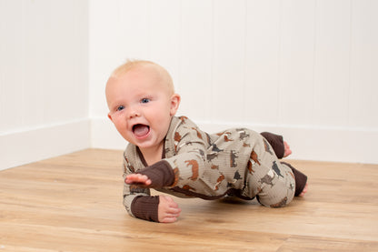 Vintage Cattle Ribbed Cotton Baby Zippy *Preorder*