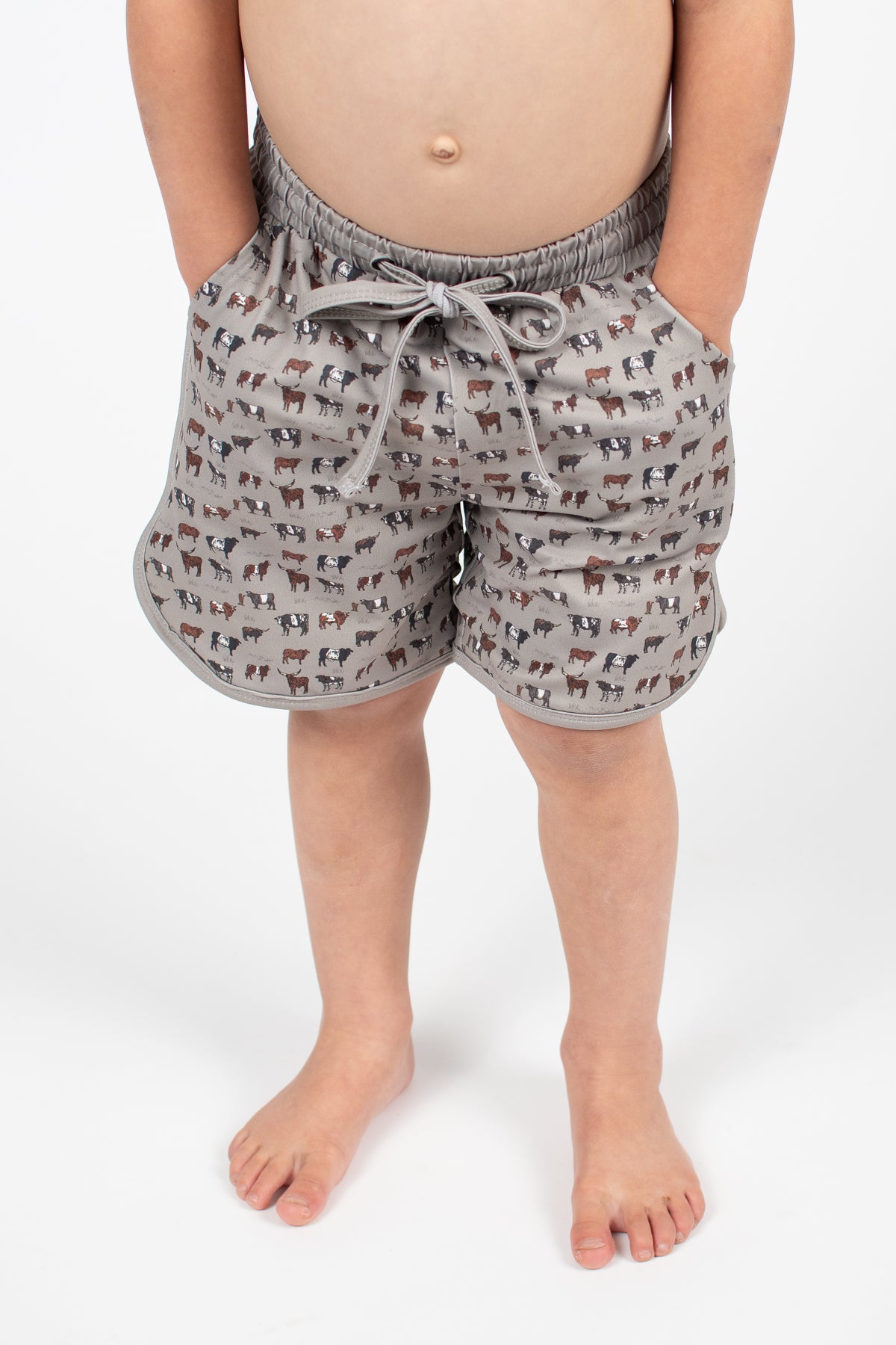 Vintage Cattle Toddler/Youth Swim Trunk