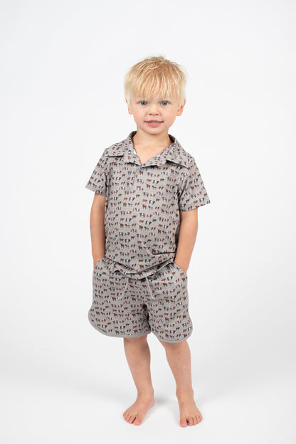 Vintage Cattle Toddler/Youth Swim Trunk