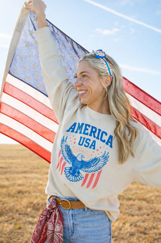 Vintage Eagle 'America USA' Crewneck