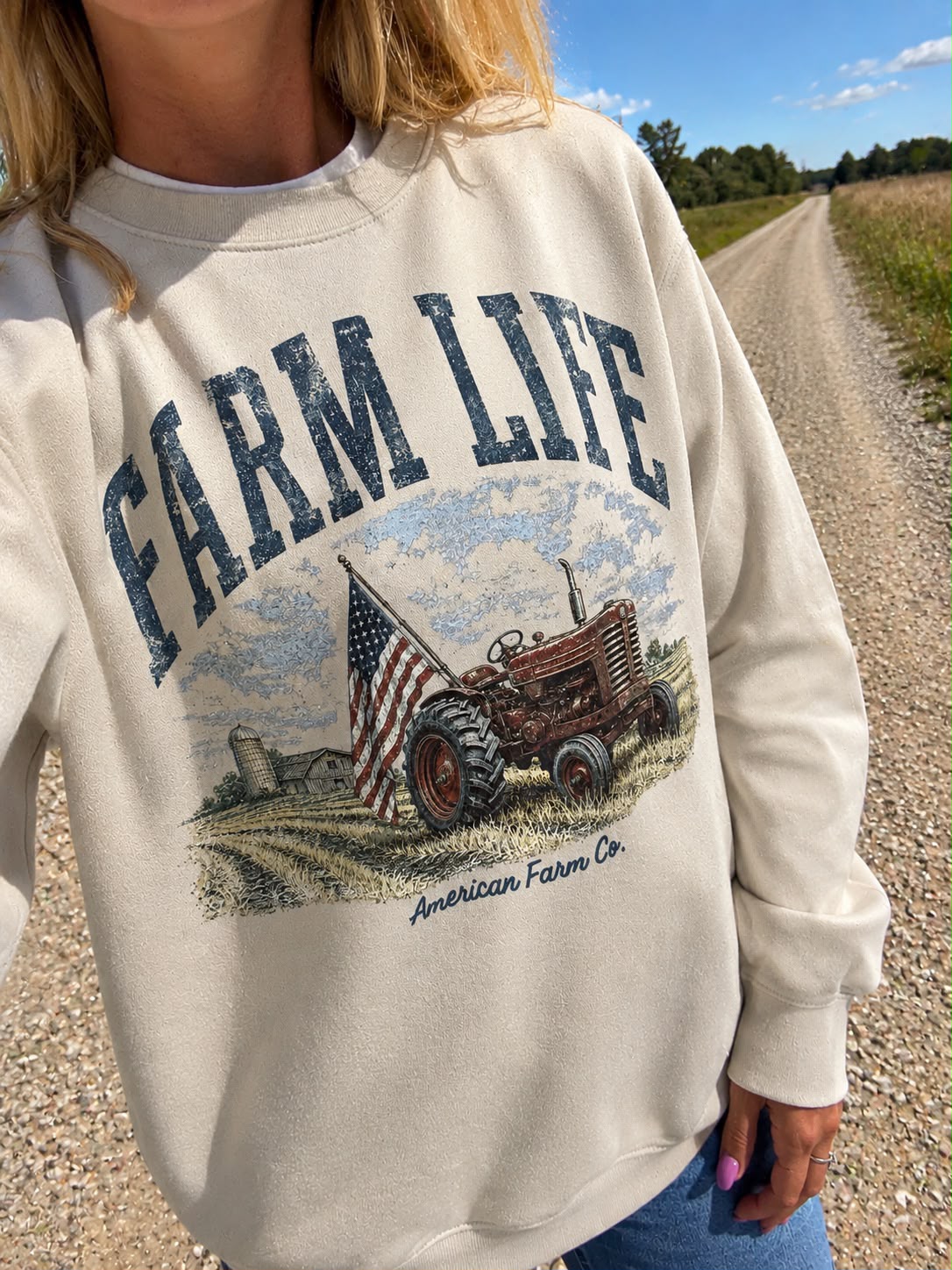 Vintage 'Farm Life' Crewneck