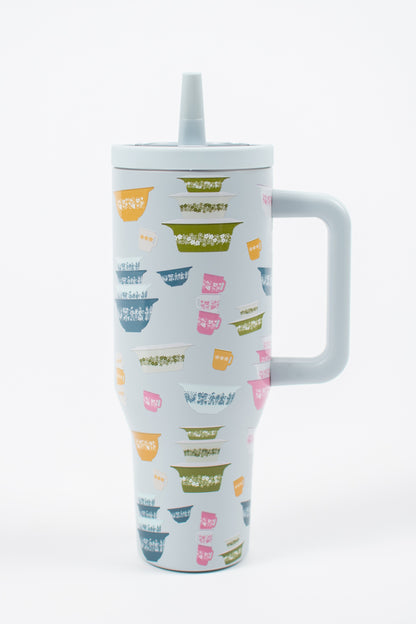 Vintage Kitchen Classic Print 40oz Water Tank Tumbler