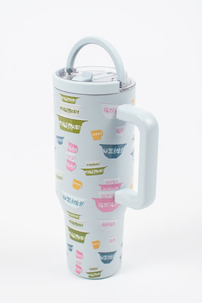 Vintage Kitchen Classic Print 40oz Water Tank Tumbler
