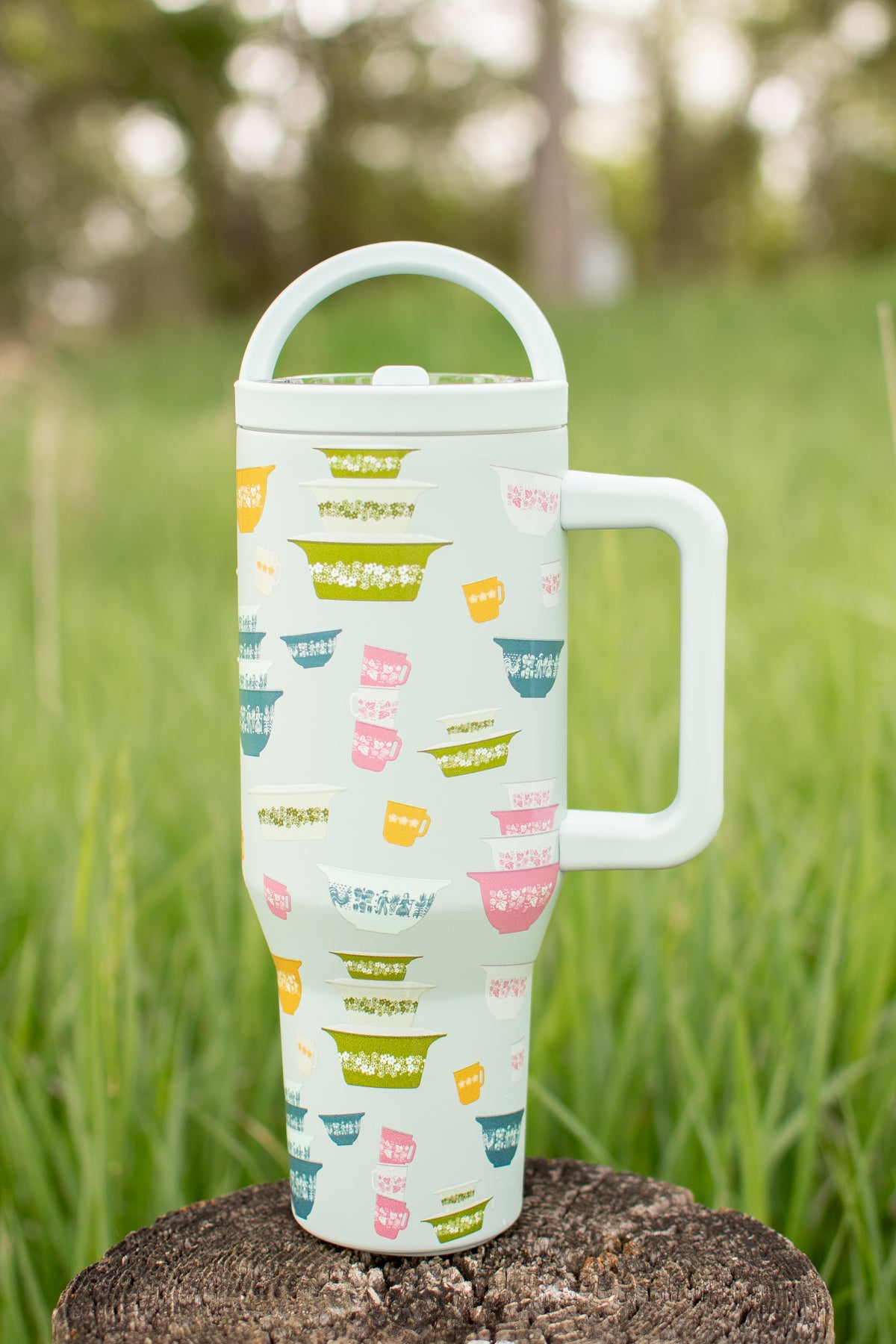 Vintage Kitchen Classic Print 40oz Water Tank Tumbler