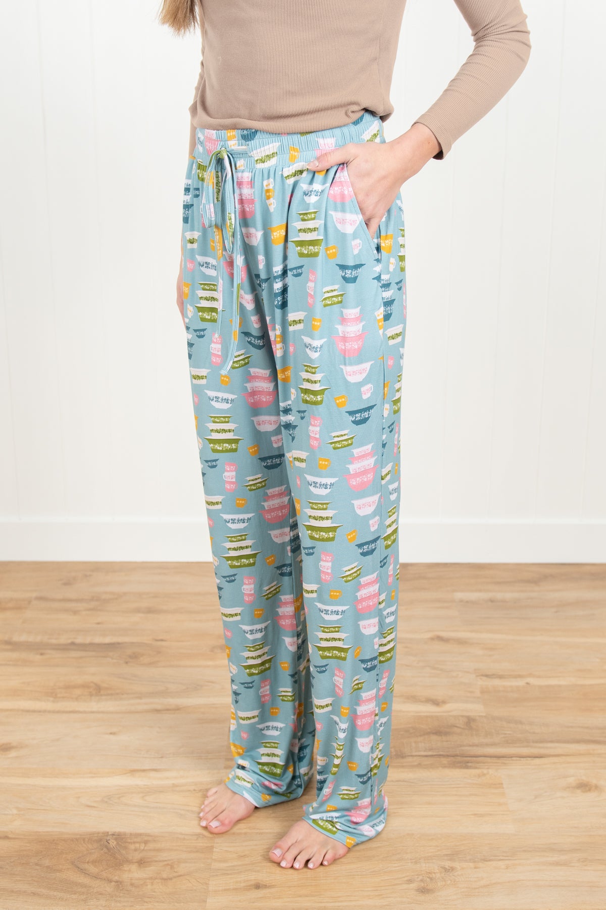 Vintage Kitchen Classic Prints Adult Bamboo Pajama Pants