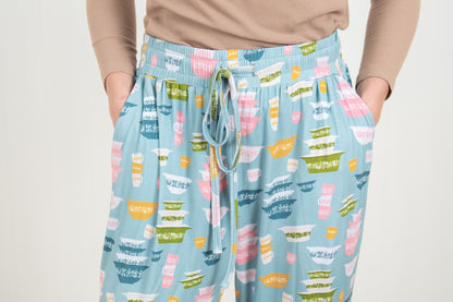 Vintage Kitchen Classic Prints Adult Bamboo Pajama Pants